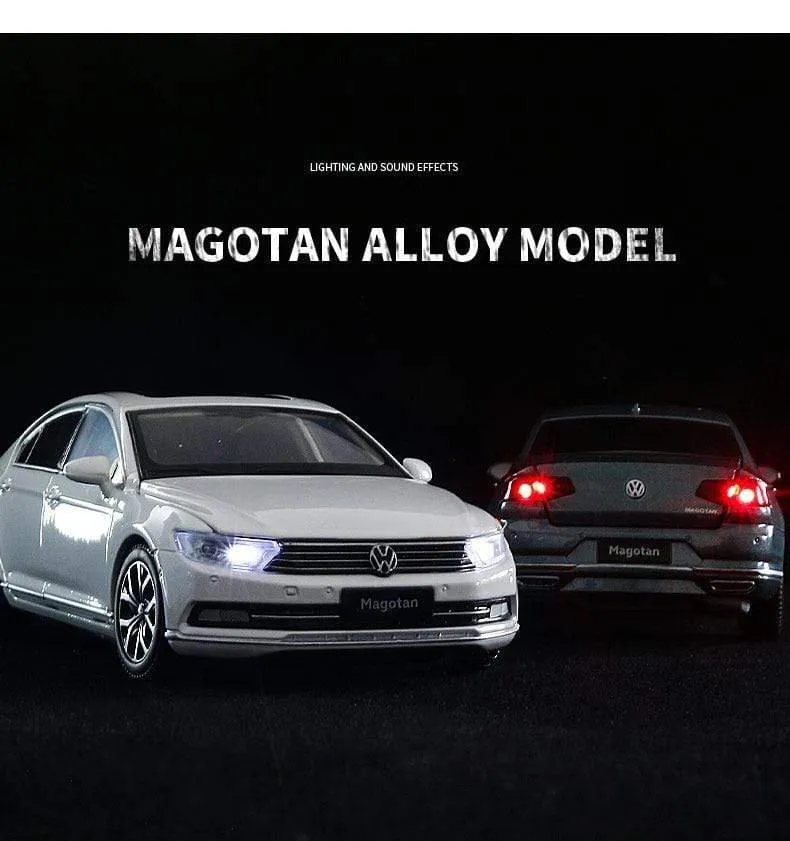 1:32 Volkswagen Magotan Passat Alloy Diecast Cars Model Toy Car Vehicles Pull Back Sound and light For Children Boy Toys gift