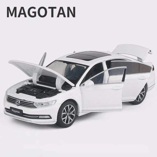 1:32 Volkswagen Magotan Passat Alloy Diecast Cars Model Toy Car Vehicles Pull Back Sound and light For Children Boy Toys gift