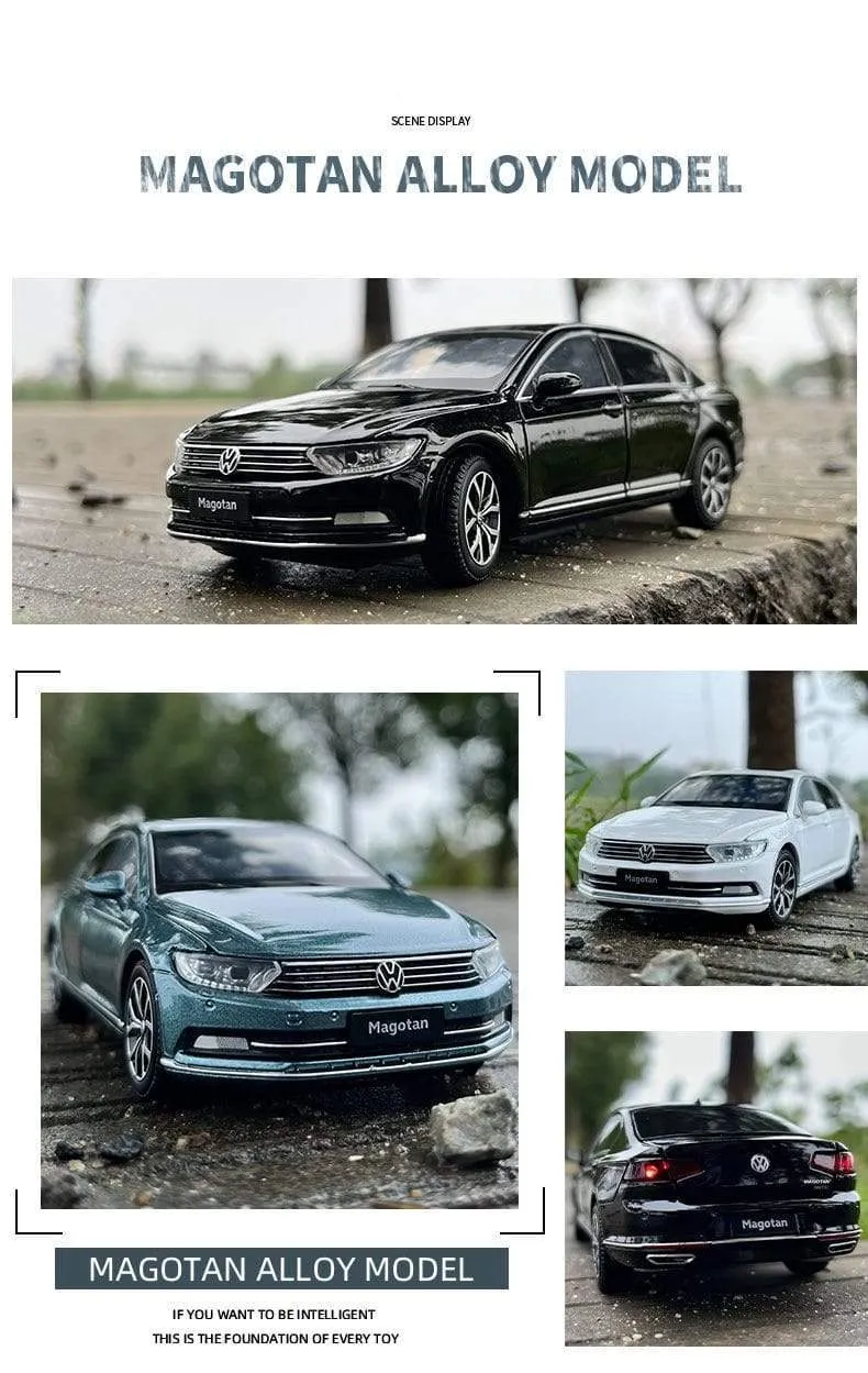 1:32 Volkswagen Magotan Passat Alloy Diecast Cars Model Toy Car Vehicles Pull Back Sound and light For Children Boy Toys gift