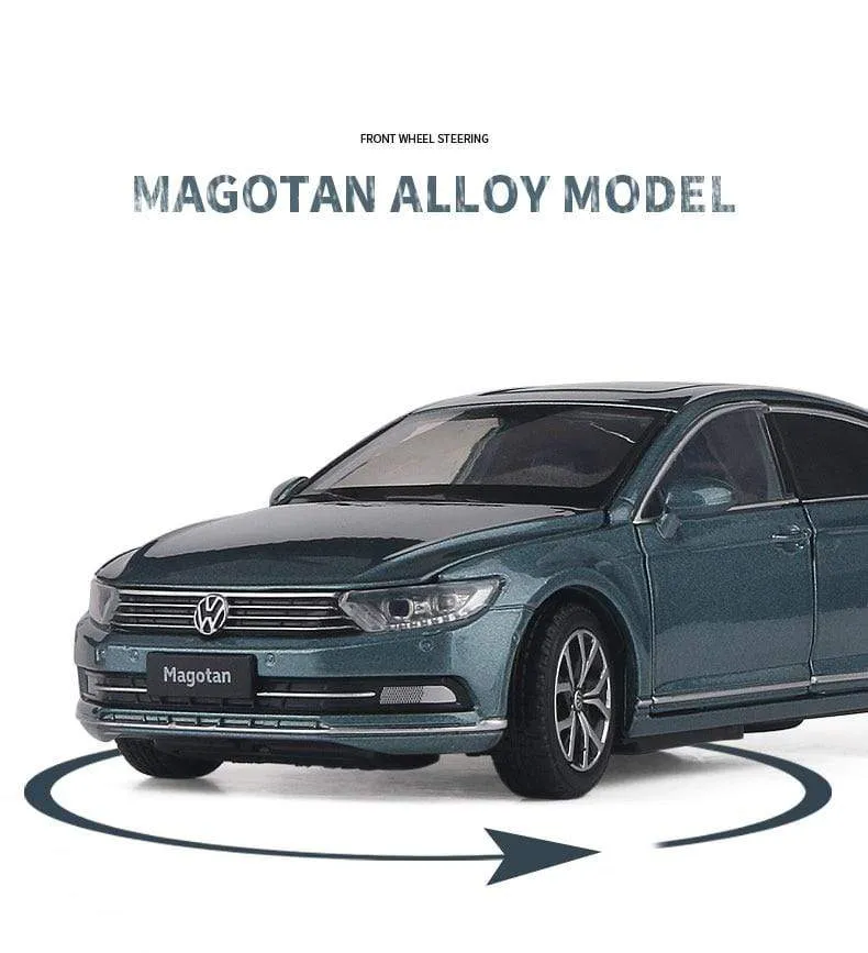 1:32 Volkswagen Magotan Passat Alloy Diecast Cars Model Toy Car Vehicles Pull Back Sound and light For Children Boy Toys gift