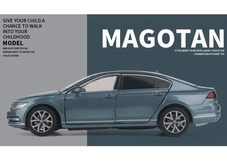 1:32 Volkswagen Magotan Passat Alloy Diecast Cars Model Toy Car Vehicles Pull Back Sound and light For Children Boy Toys gift