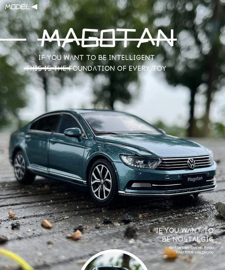 1:32 Volkswagen Magotan Passat Alloy Diecast Cars Model Toy Car Vehicles Pull Back Sound and light For Children Boy Toys gift