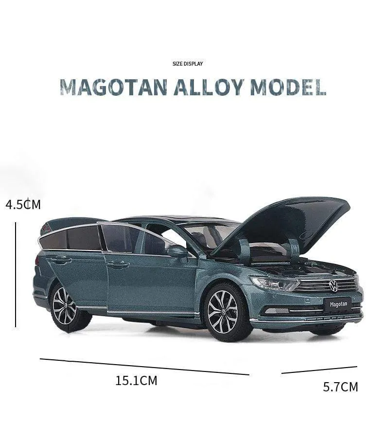 1:32 Volkswagen Magotan Passat Alloy Diecast Cars Model Toy Car Vehicles Pull Back Sound and light For Children Boy Toys gift