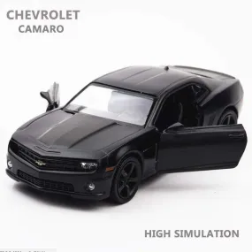 1:36 Chevrolet Camaro High Simulation Alloy Model Car Metal Sedan Die Casting Collection Toy Car Boy Toy Children Gift A323