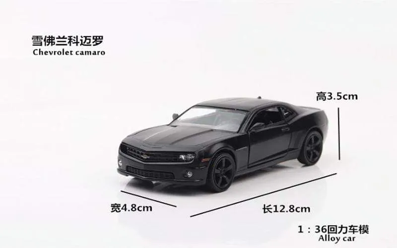 1:36 Chevrolet Camaro High Simulation Alloy Model Car Metal Sedan Die Casting Collection Toy Car Boy Toy Children Gift A323