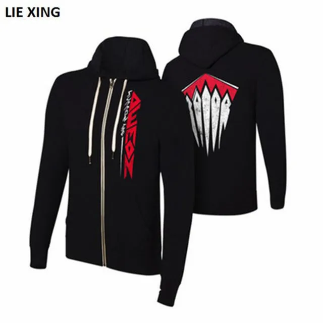 2018 New Jacket Wrestling Sweatshirts Roman Seth AJ Style Shield Men Hoodie Zipper Coat