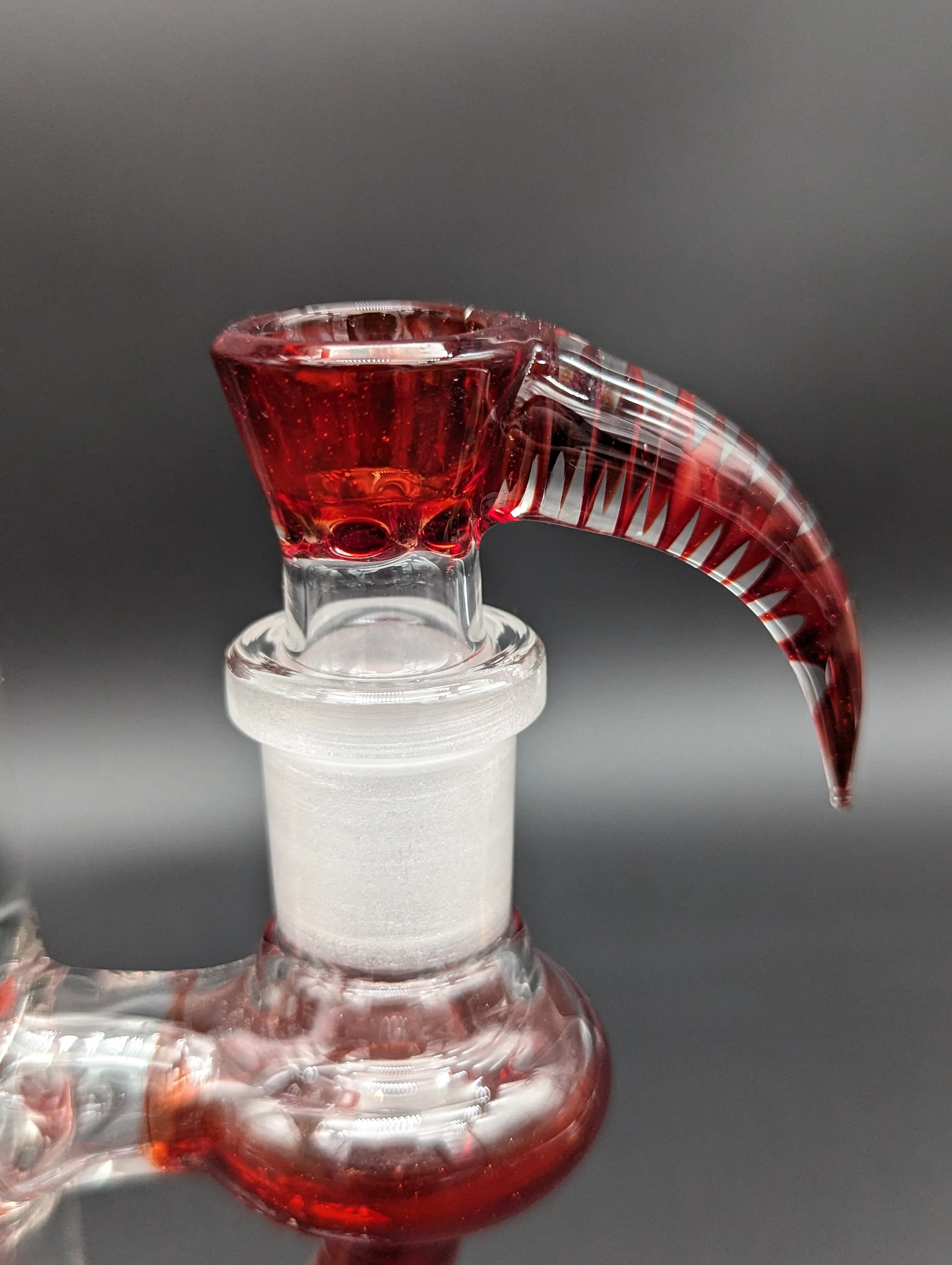 2K Glass Art Red 8 Arm Perc 14 Bong