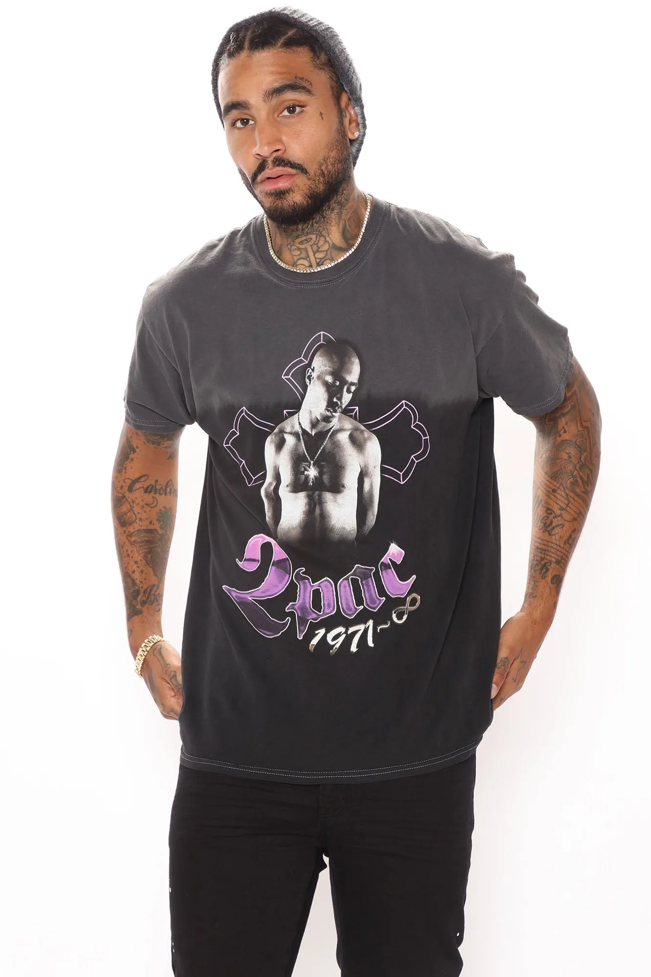 2Pac Memories Short Sleeve Tee - Black/combo