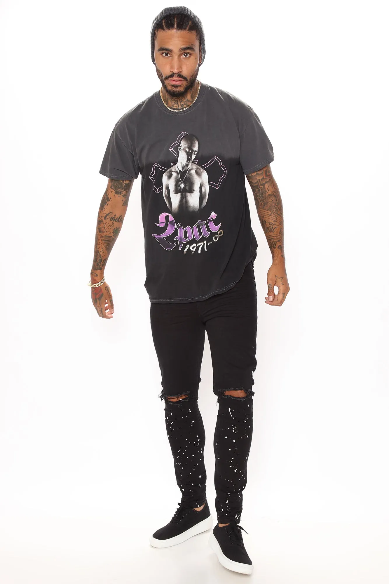 2Pac Memories Short Sleeve Tee - Black/combo