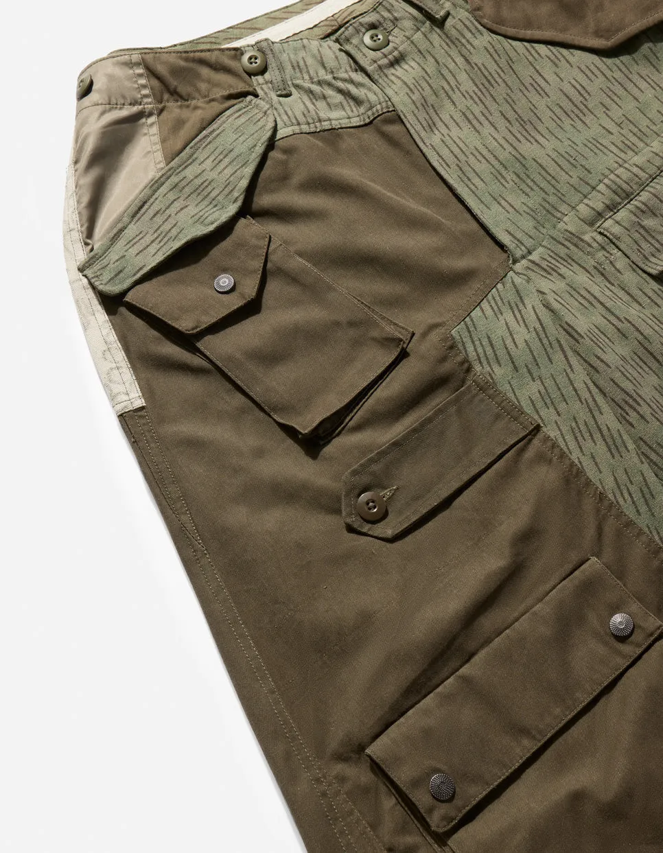 4277 Upcycled M65 Loose Cargo Pants Olive