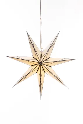 7 Point Glass Effect Paper Star Lantern