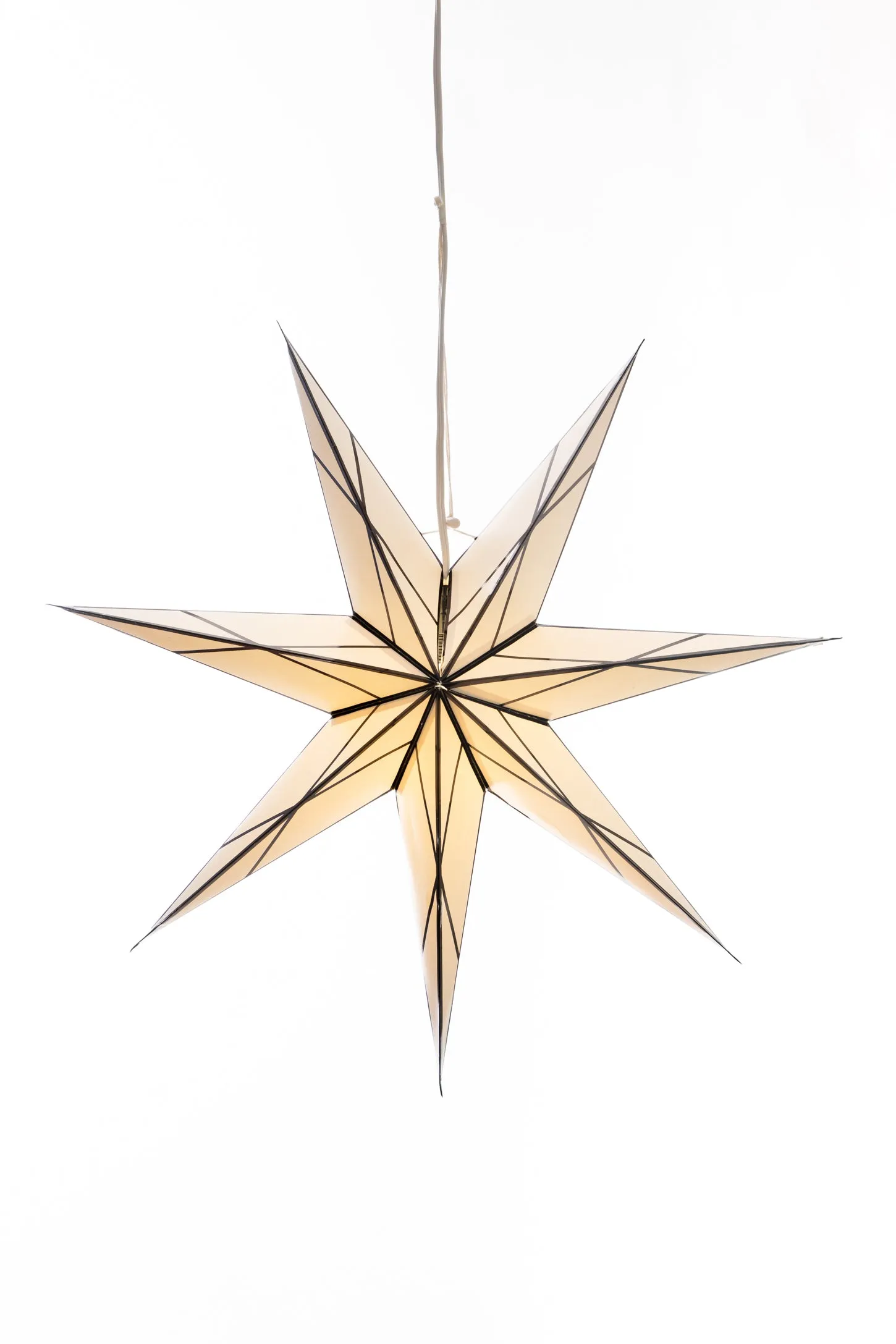 7 Point Glass Effect Paper Star Lantern