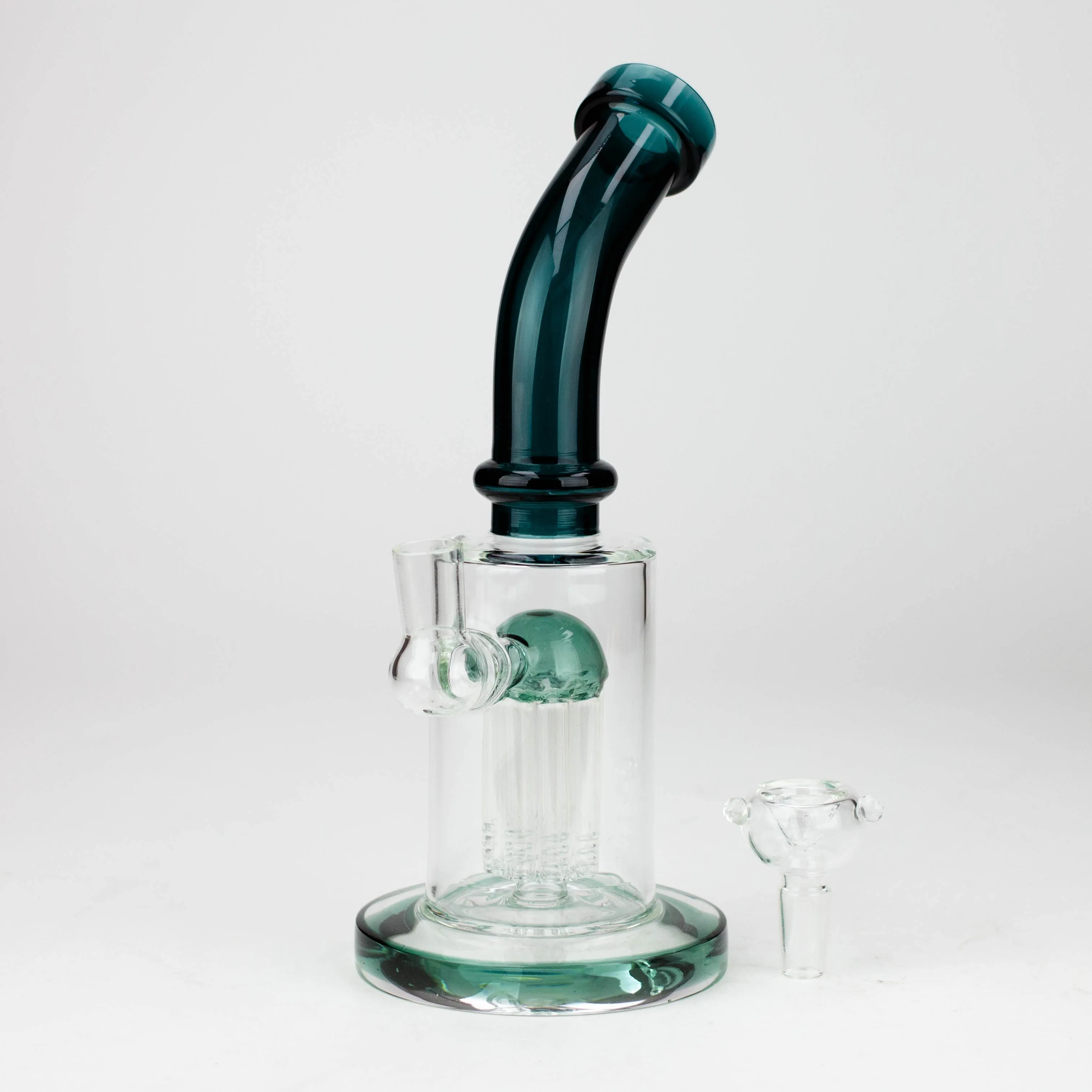 9.5" Tree-Arm Diffuser Bent Neck Glass Bong Box of 2