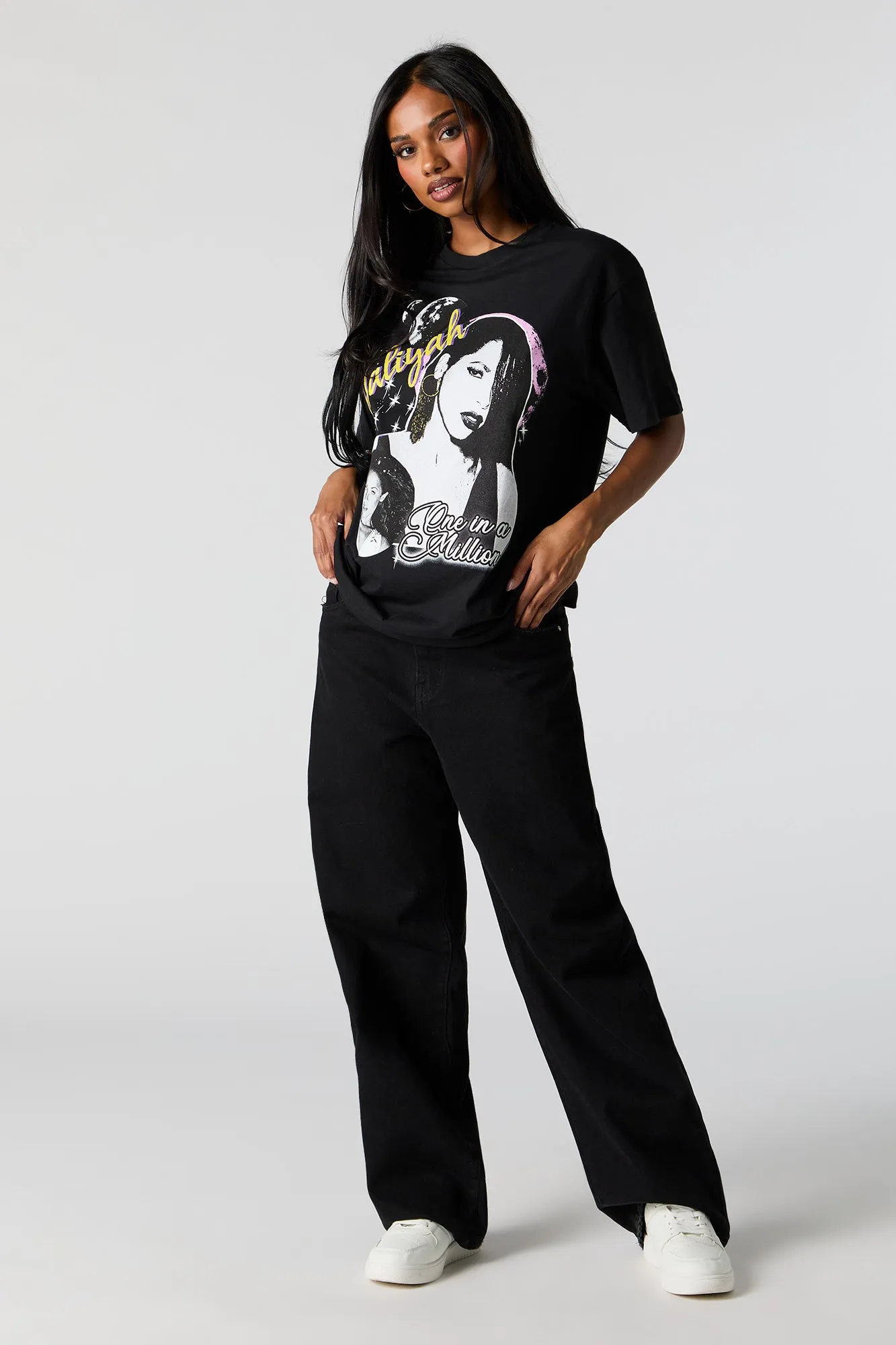 Aaliyah Graphic Boyfriend T-Shirt