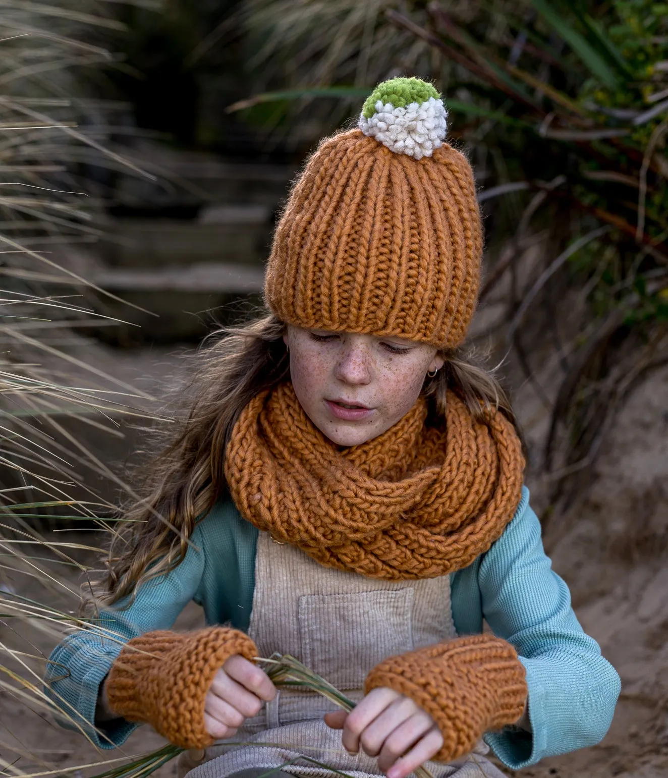 Acorn Journey Chunky Beanie - Caramel