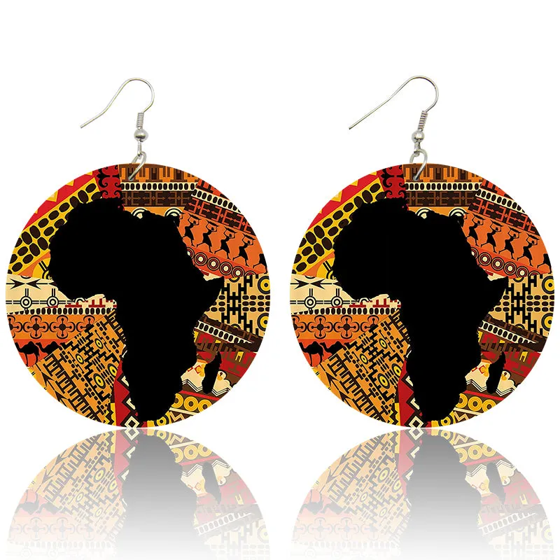 African Continent in style | African inspired earrings