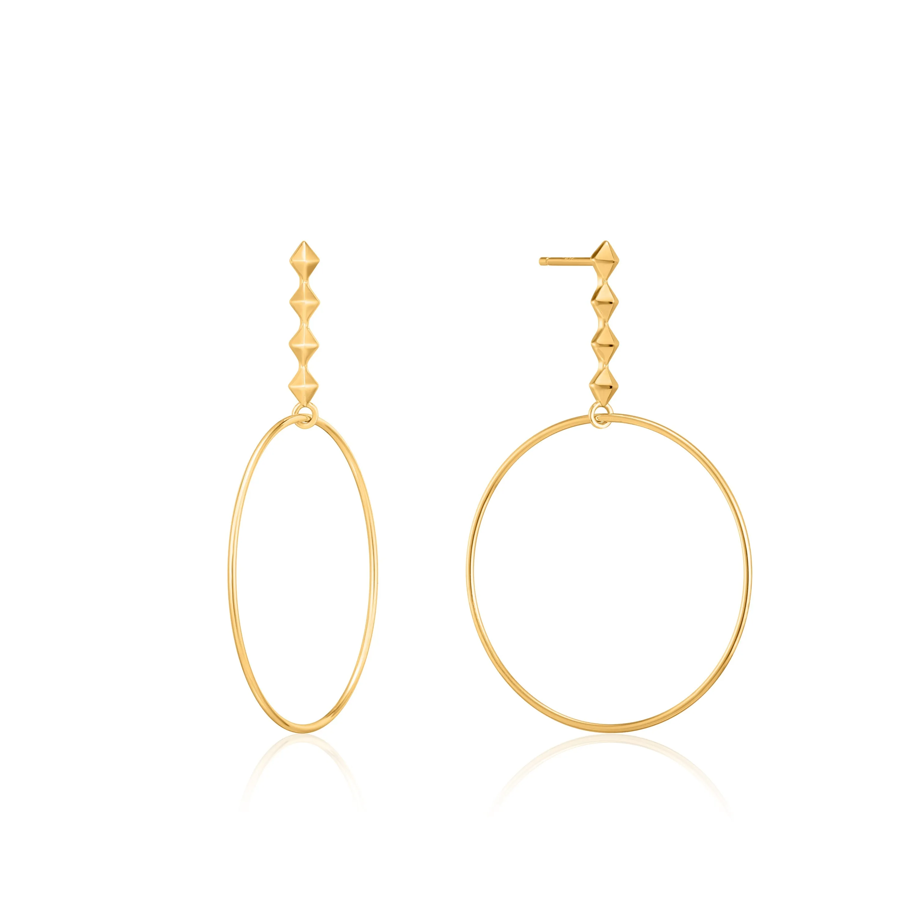 Ania Haie Gold Spike Hoop Earrings