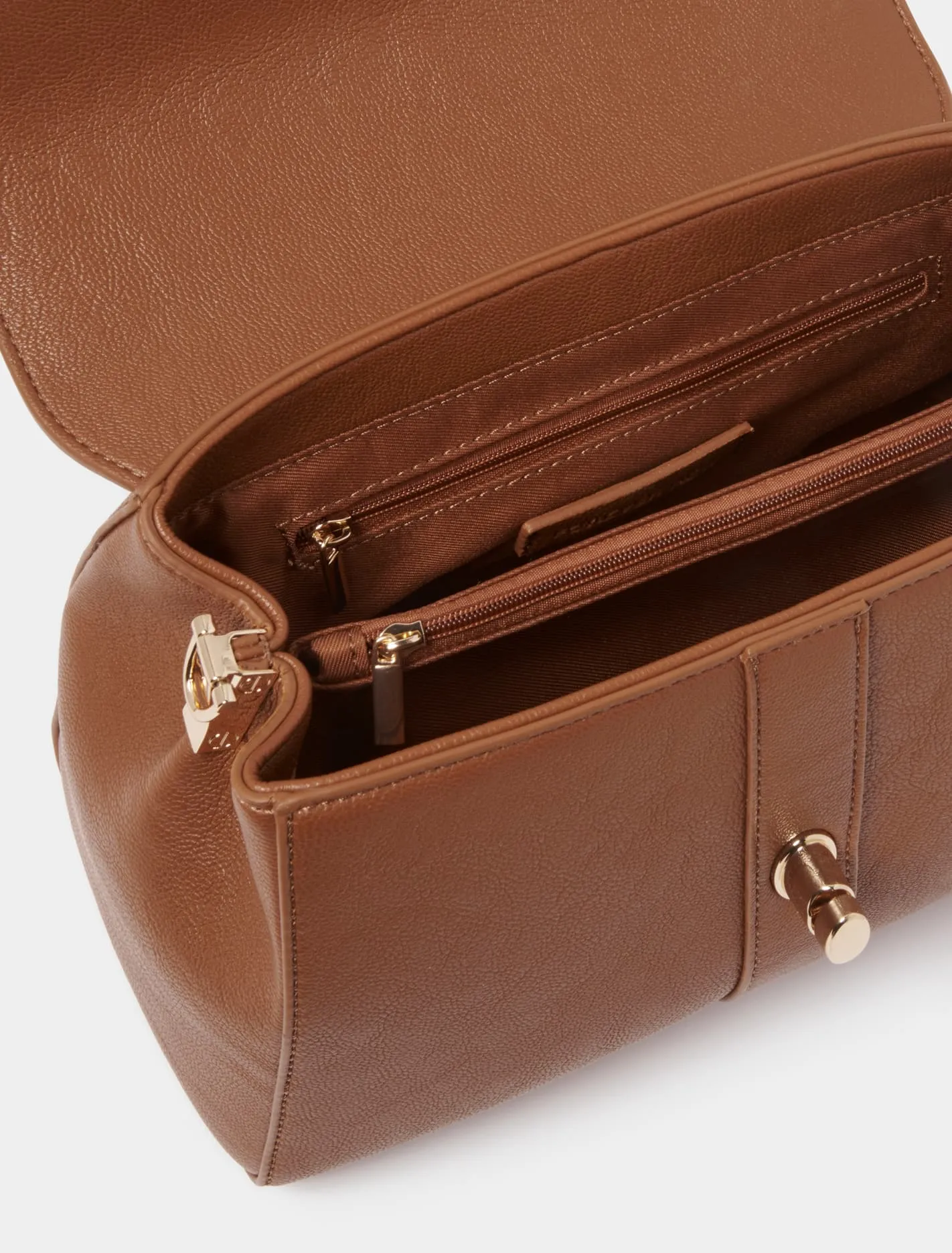 Aubree Lock Top Handle Bag