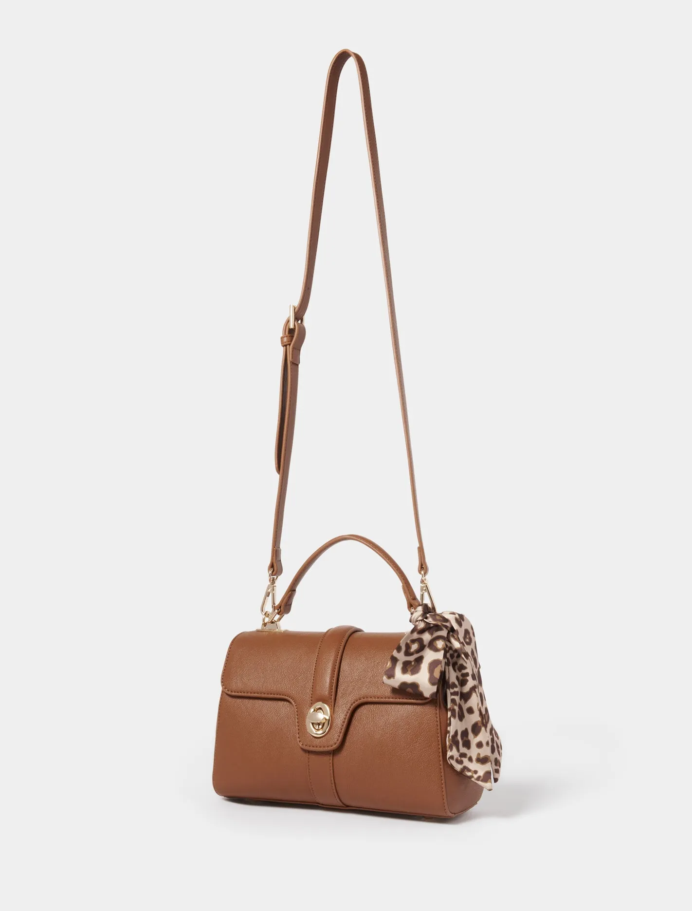 Aubree Lock Top Handle Bag