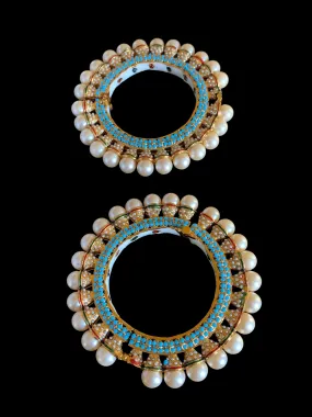 B4 Pearl feroza rajwadi style bangles (READY TO SHIP )