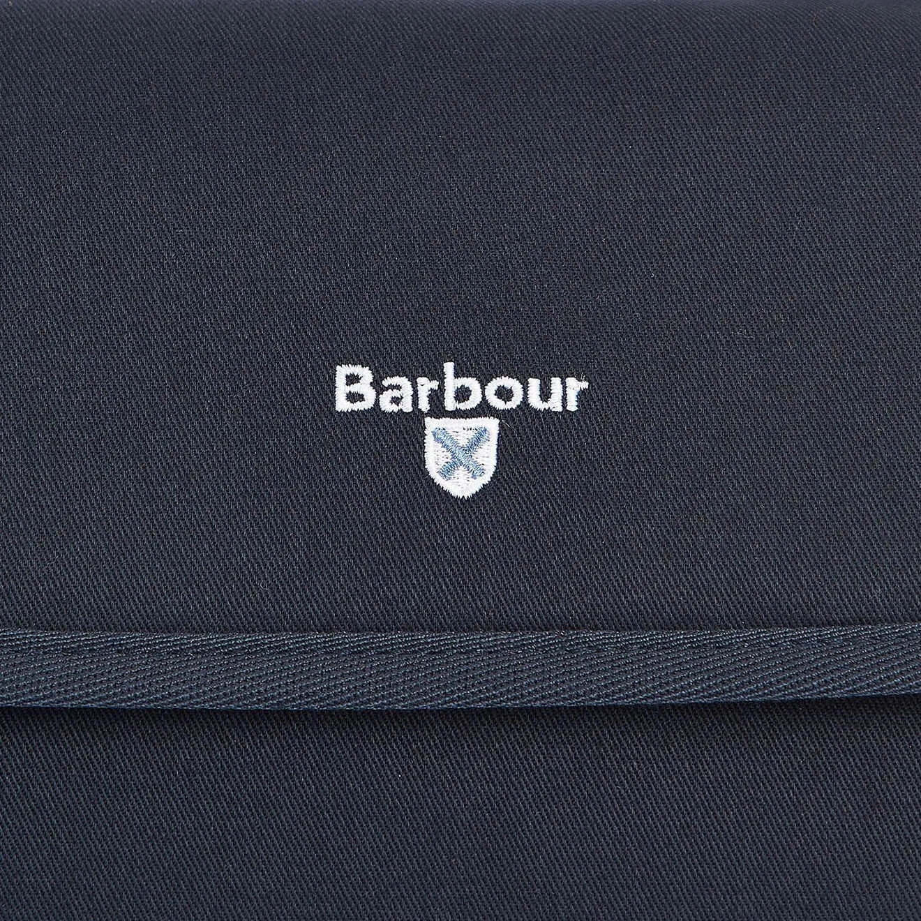 Barbour Cascade Waxed Hanging Wash Bag Classic Navy