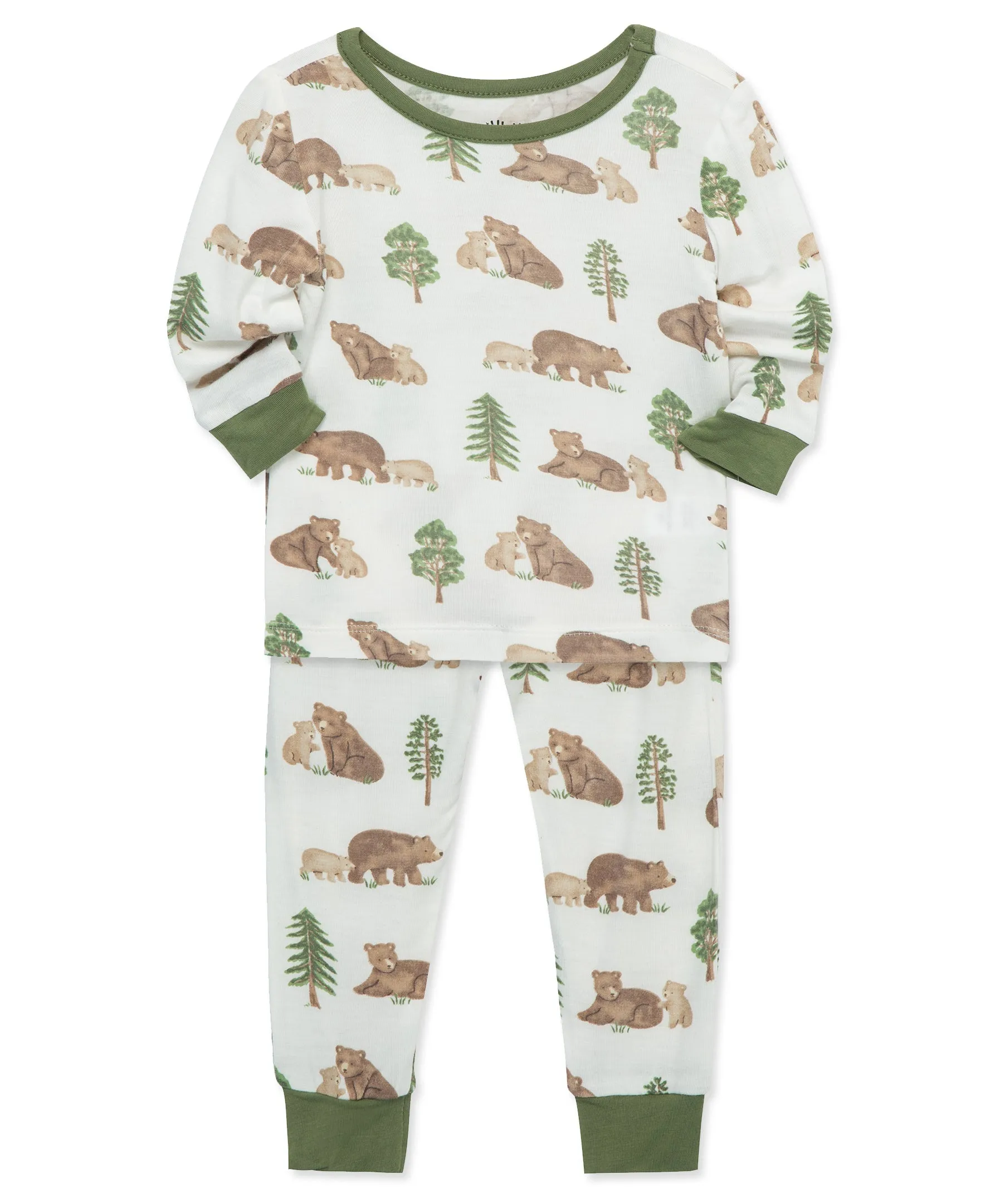 Bear 4-Piece Bamboo Pajama Set (2T-4T)