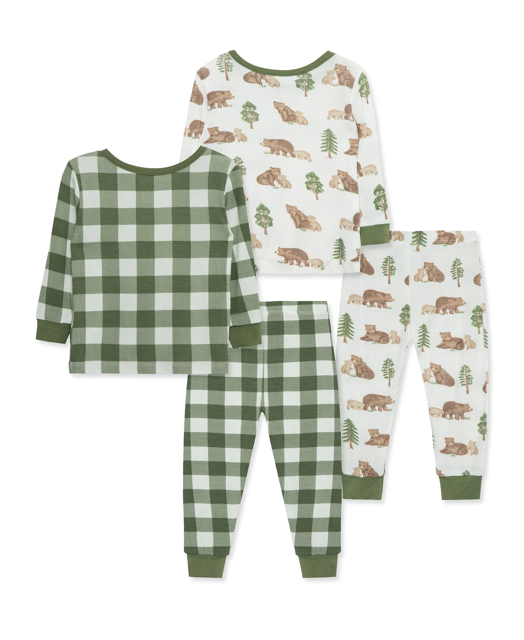 Bear 4-Piece Bamboo Pajama Set (2T-4T)