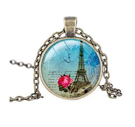 Beautiful PARIS Necklace Vintage Style Nature Jewelry