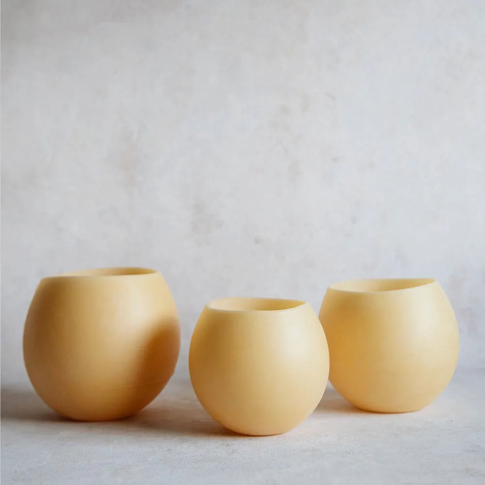 Beeswax Luminary Candle Bowl