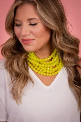 Bella Style Necklace - Lime | Fairchild Baldwin