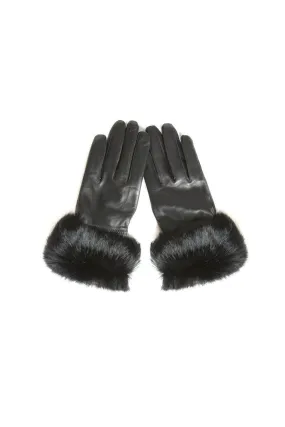 Black Leather Gloves