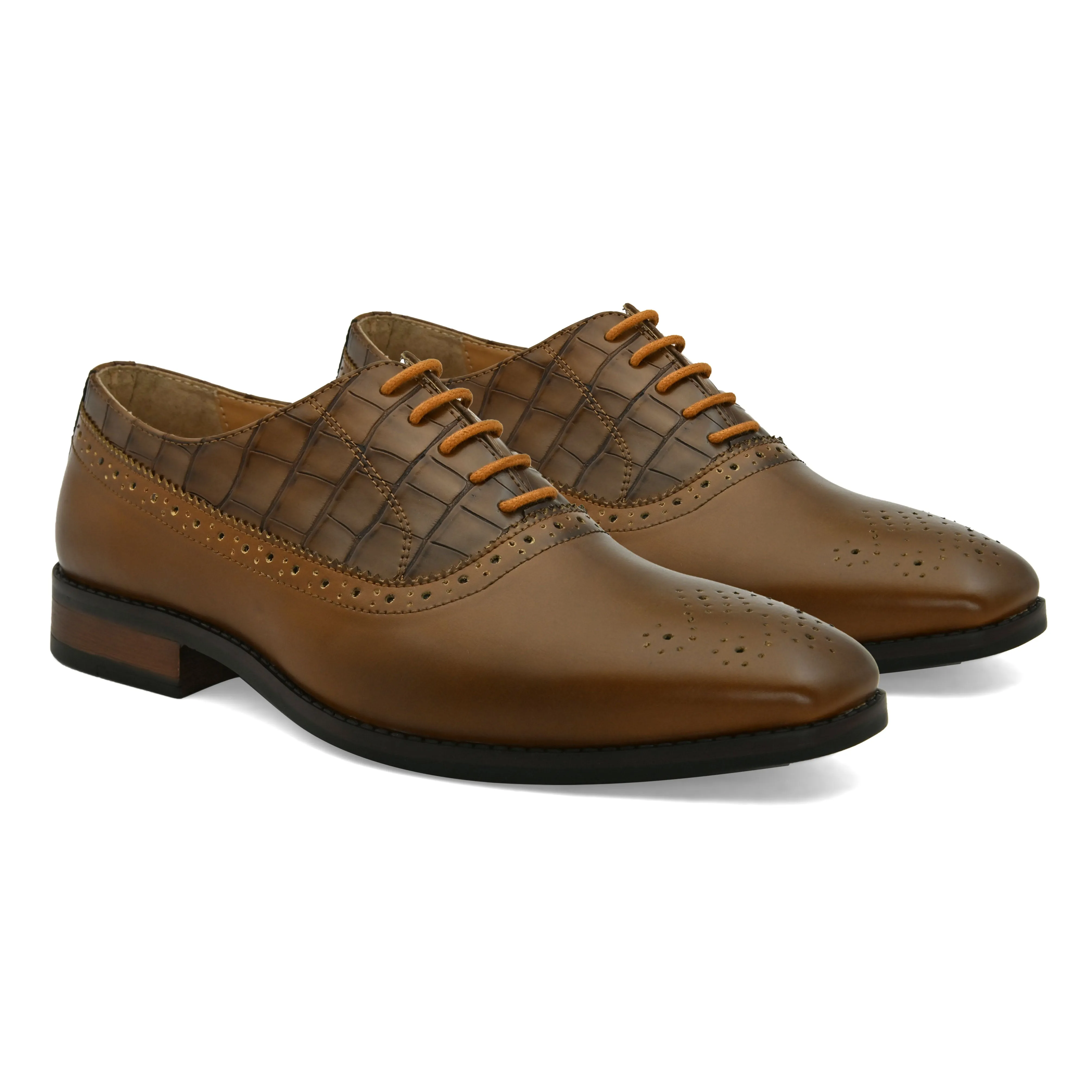 Brogan Tan Derby Shoes