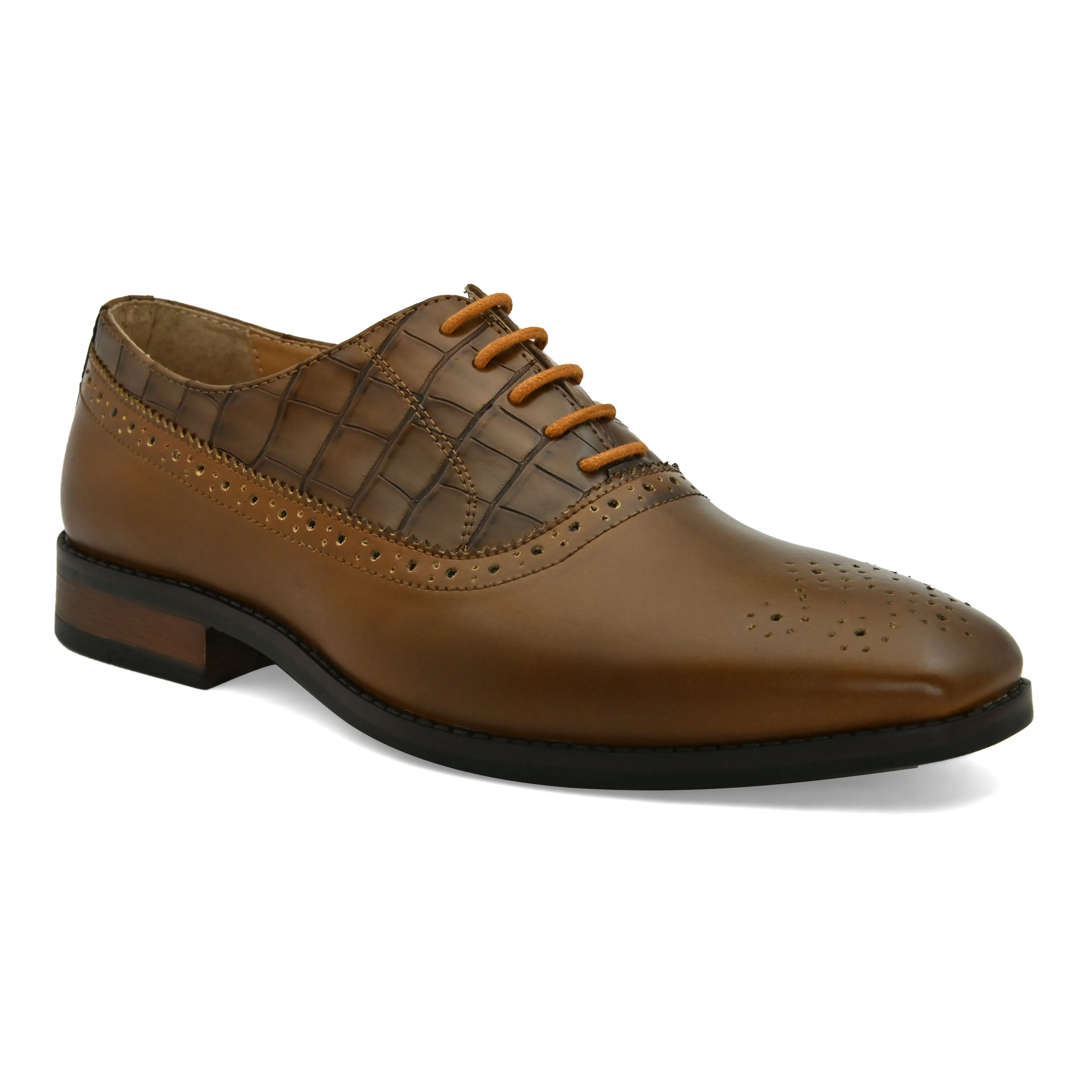 Brogan Tan Derby Shoes