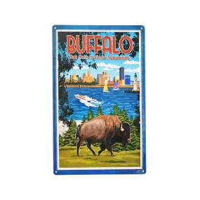 Buffalo Tin Poster Wall Art