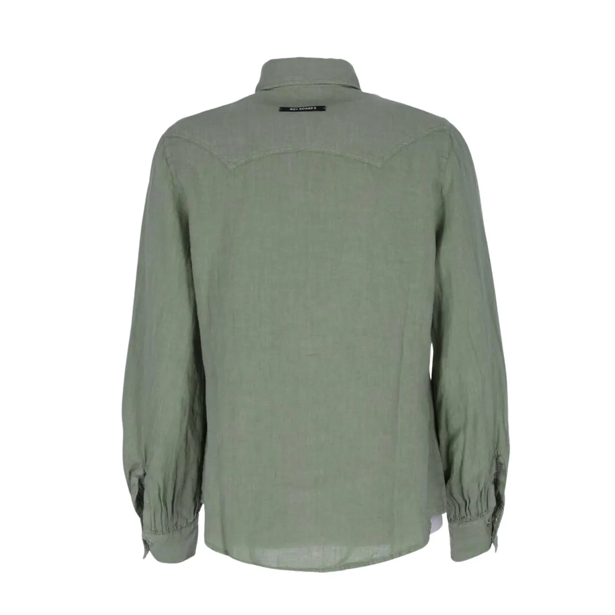 Camicia Donna Roy Roger's Auri Linen Dyed Verde