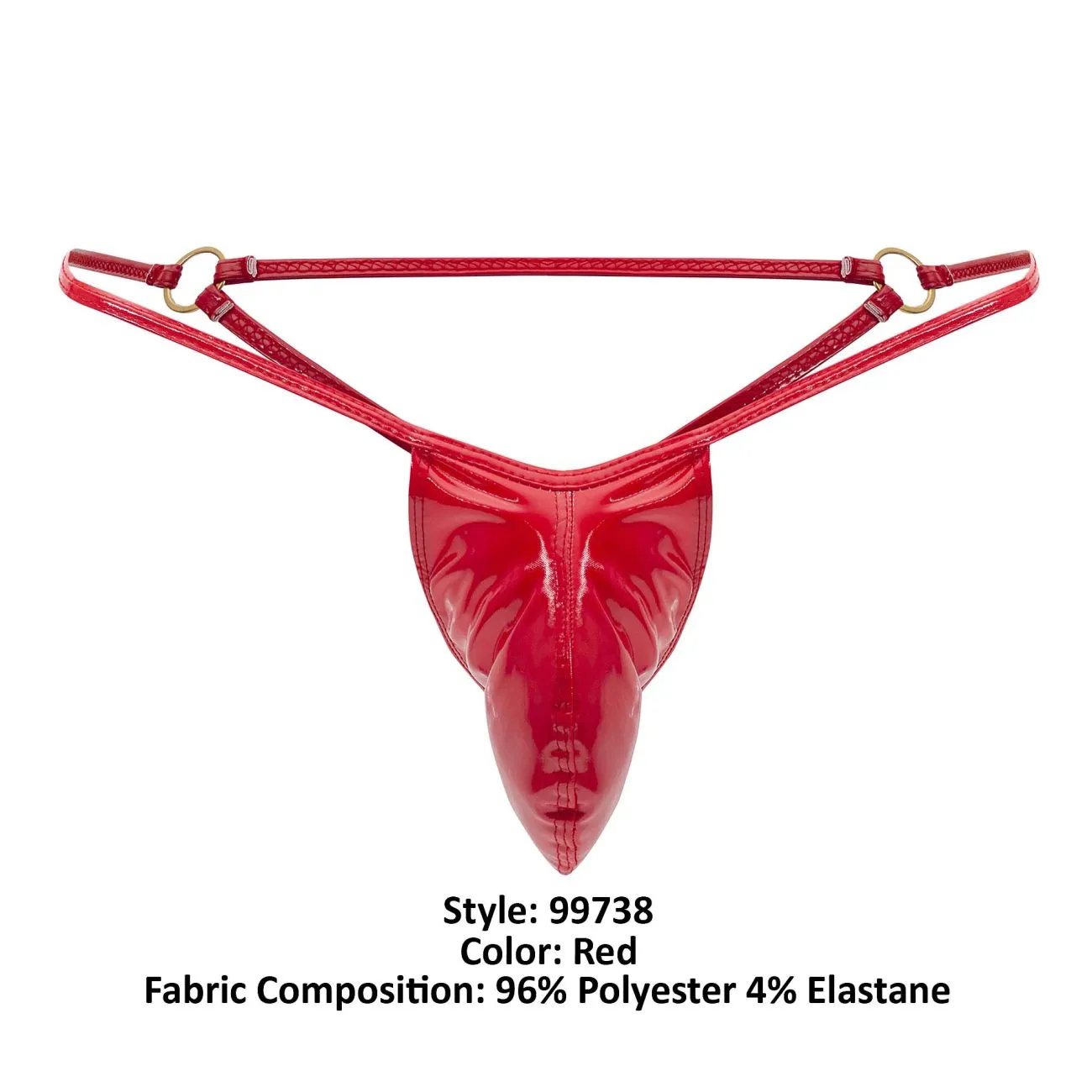 CandyMan 99738 Gloss G-String Color Red