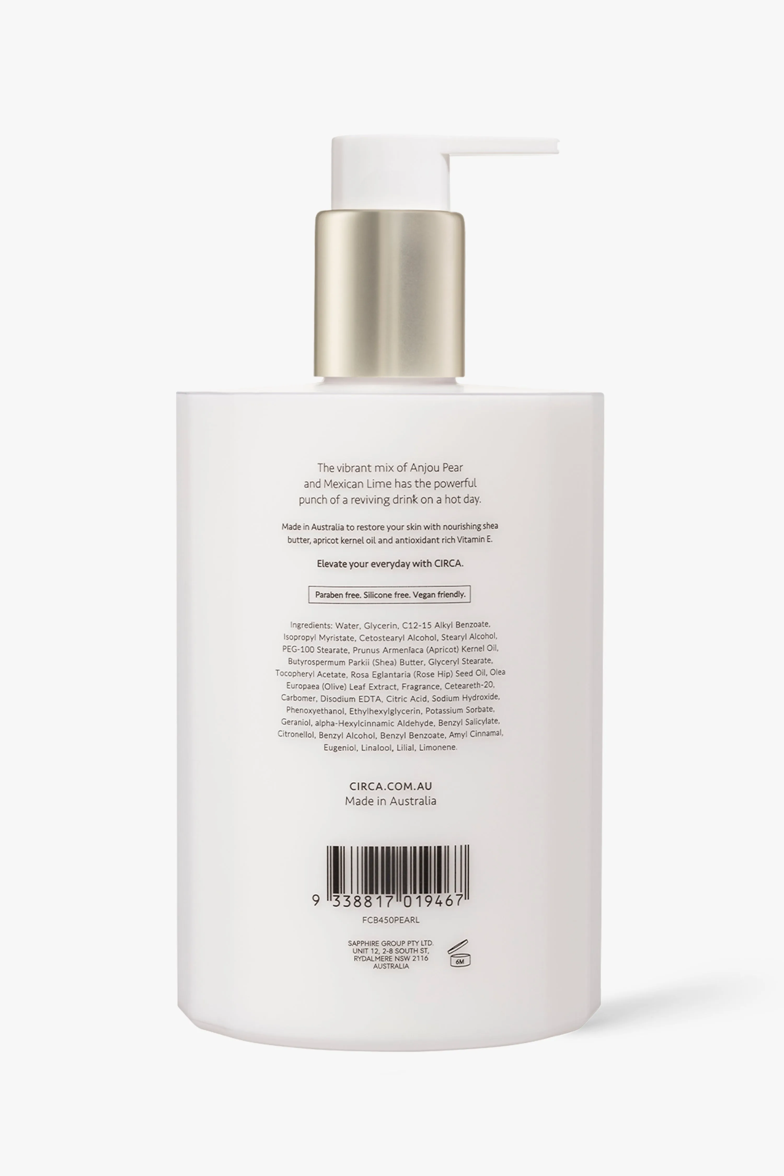 CH Pear   Lime Hand Lotion 450ml