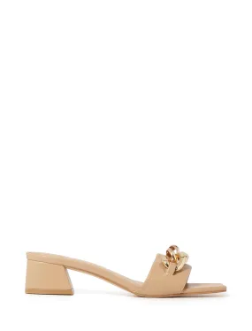 Charlotte Chain Low Block Mule Heel