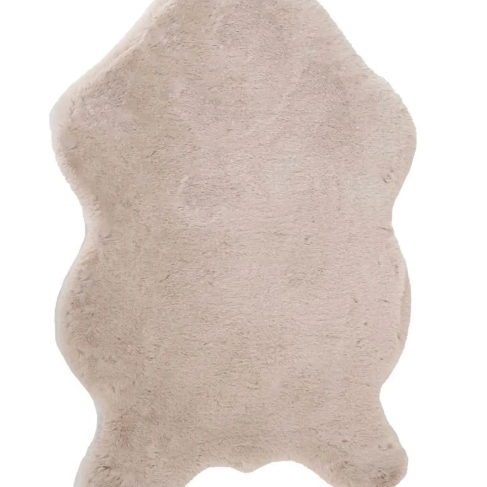 Cream Rapture Faux Fur Rug