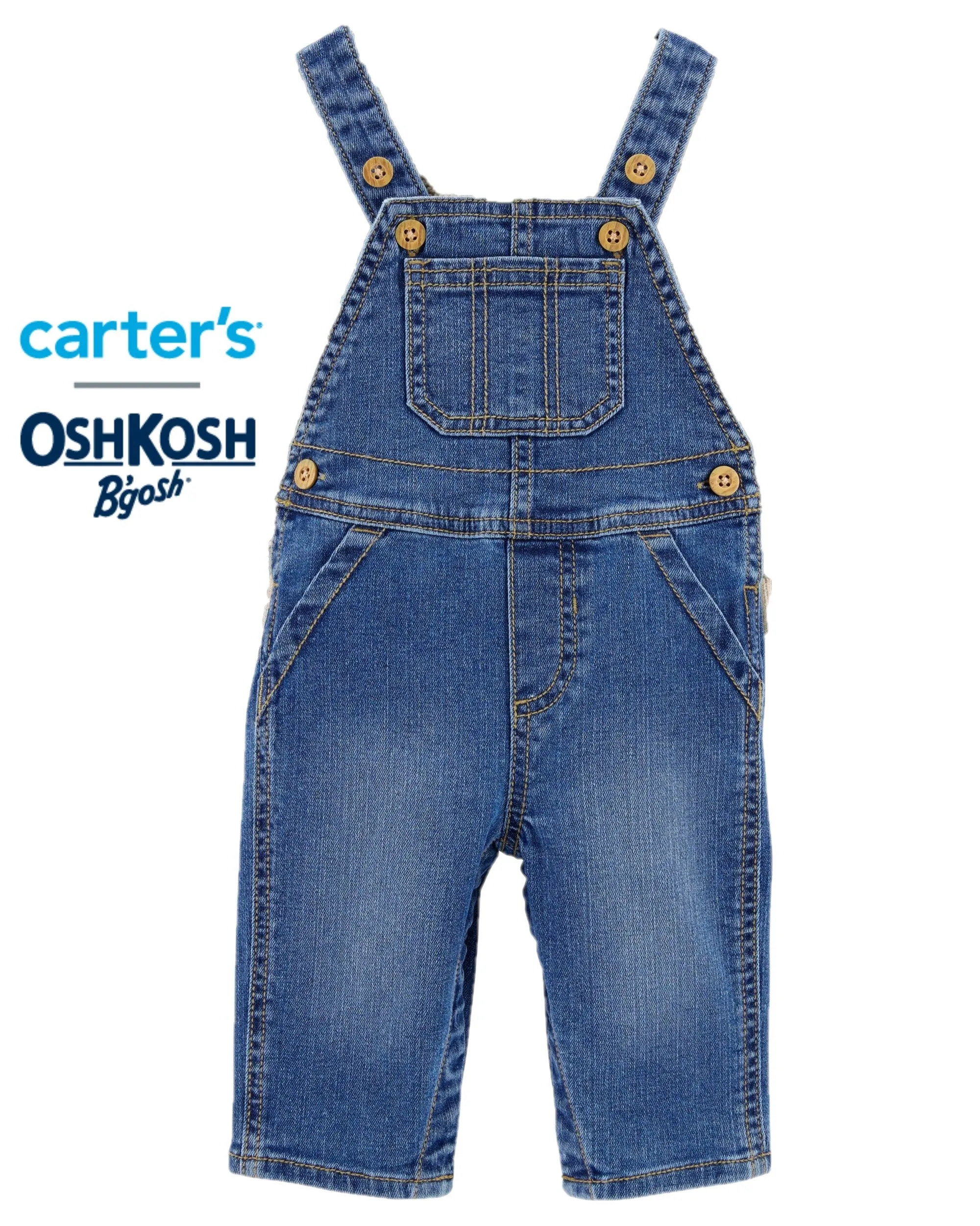 CRT Denim Full Length Overalls Dungaree with Back Pocket 12137