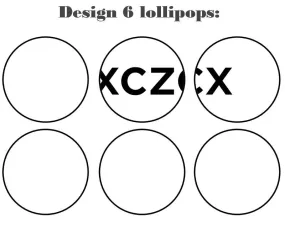 Customize your own 2D ball style edible image lollipop