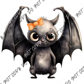 Cute Lil Bat / Cute Lil Bat with Bow DTF Transfer