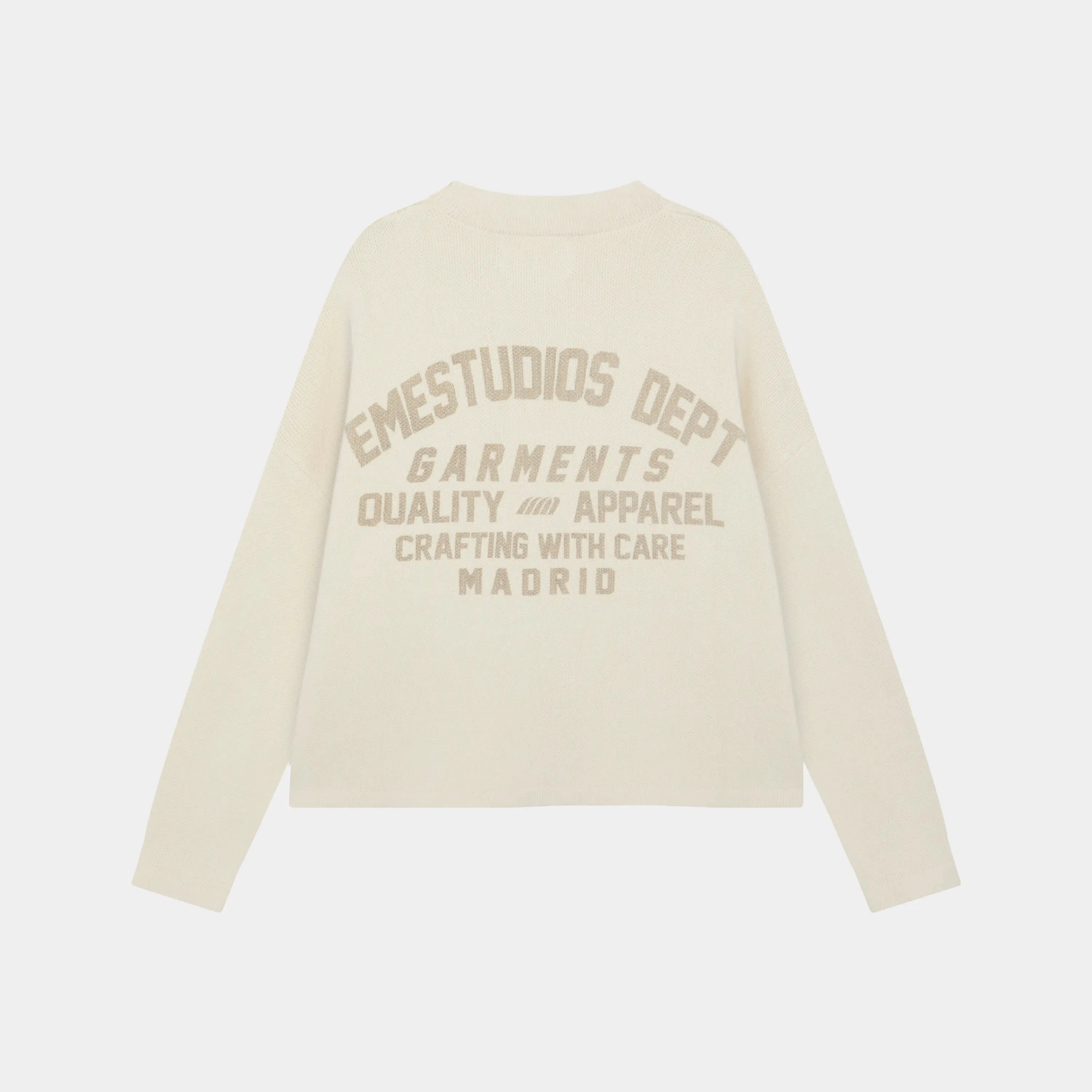 Department Off Sand Jacquard Oversized Knit