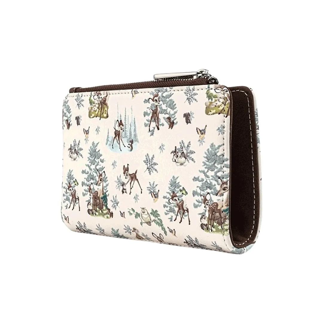 Disney Bambi Scenes Allover Print Wallet