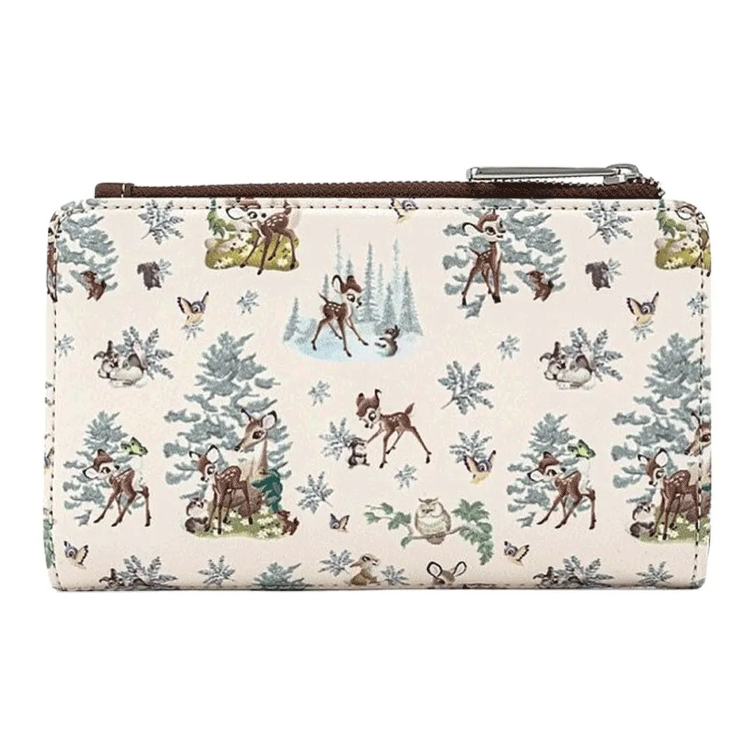 Disney Bambi Scenes Allover Print Wallet