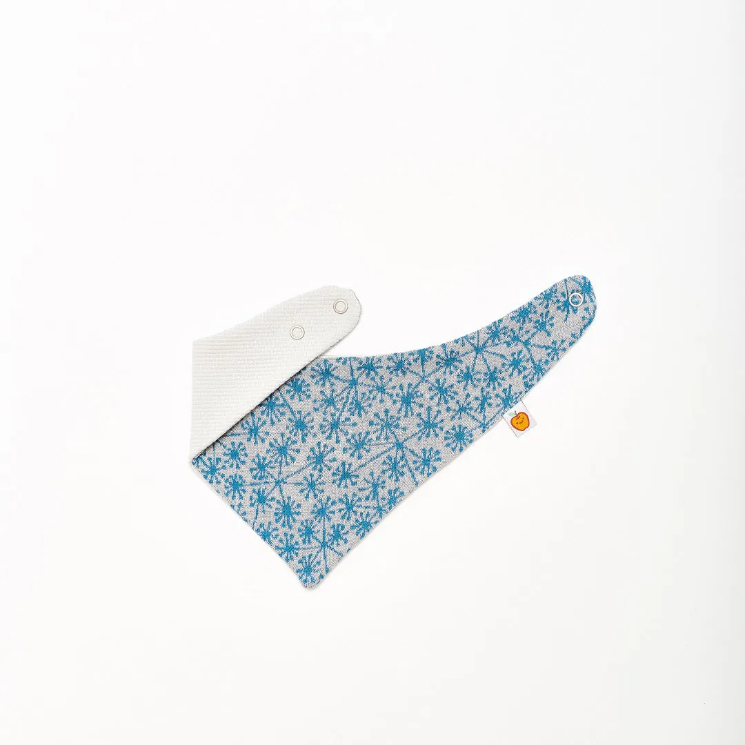 Dribble bib "Dandelion Blue/Rib Glacier"