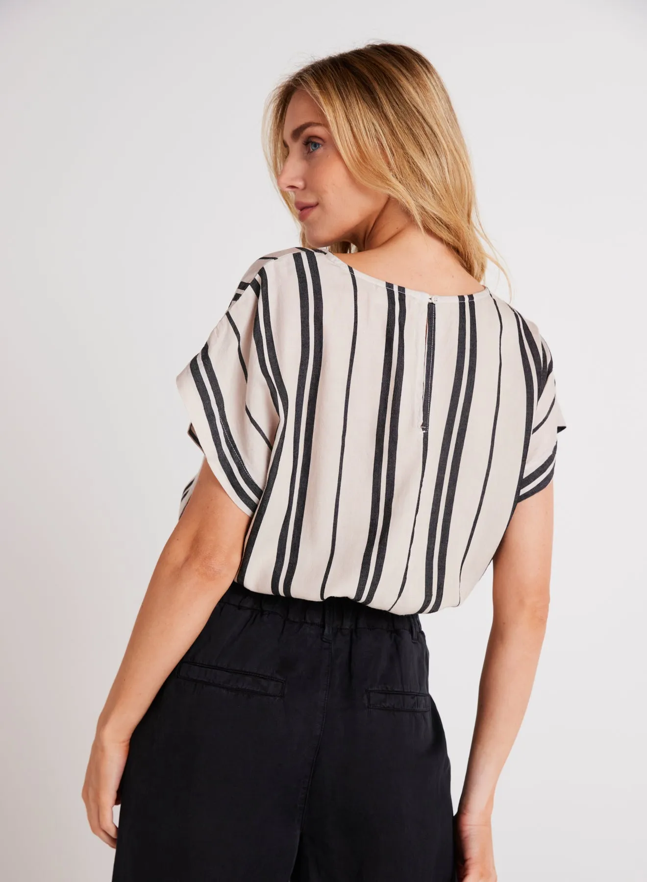 Elastic Waist Blouse - Soft Ecru