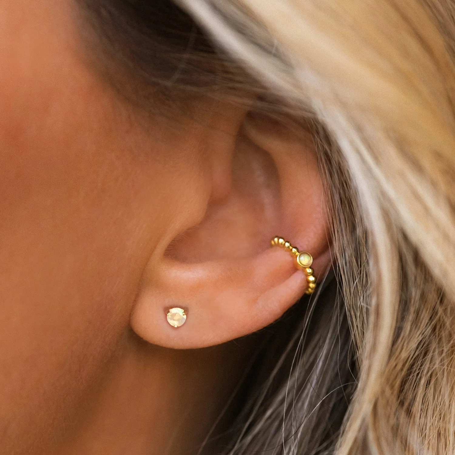 Element Studs | Gold & Opal