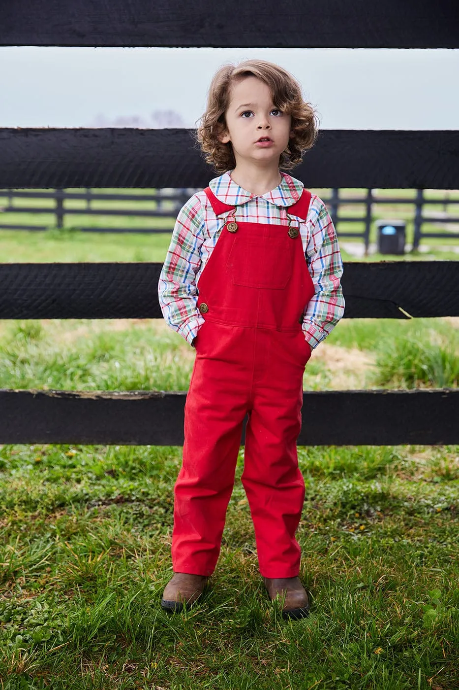 Essential Overall - Red Twill