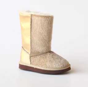 FINAL SALE - L'Amour Girls D970 Tan Furry Boots